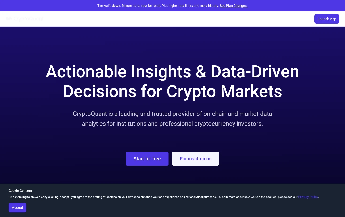 CryptoQuant 页面快照